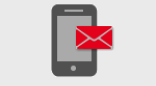 Kontakt - Das Bild zeigt Icons eines Handys und eines Briefes